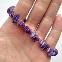 Load image into Gallery viewer, CHAROITE CHIP BRACELET tumble stone The Crystal Avenues 
