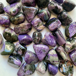 CHAROITE TUMBLE STONES tumble stone The Crystal Avenues 
