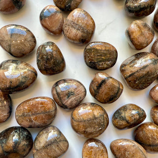 CHIASTOLITE (CROSS STONE) TUMBLE STONE Tumble Stone The Crystal Avenues 