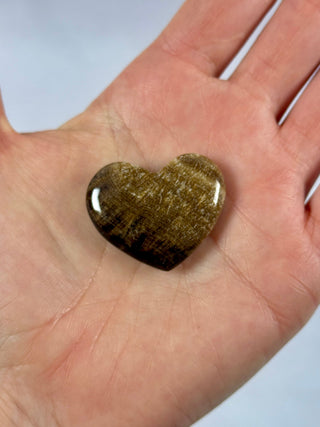 CHOCOLATE CALCITE HEART (2) Palmstone The Crystal Avenues 
