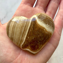 Indlæs billede til gallerivisning CHOCOLATE CALCITE HEART (4) Palmstone The Crystal Avenues 
