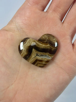 CHOCOLATE CALCITE HEART (B) Palmstone The Crystal Avenues 