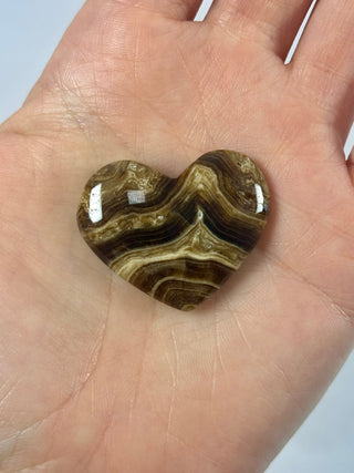 CHOCOLATE CALCITE HEART (B) Palmstone The Crystal Avenues 