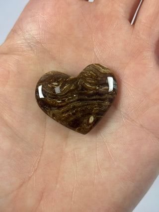 CHOCOLATE CALCITE HEART (G) Palmstone The Crystal Avenues 