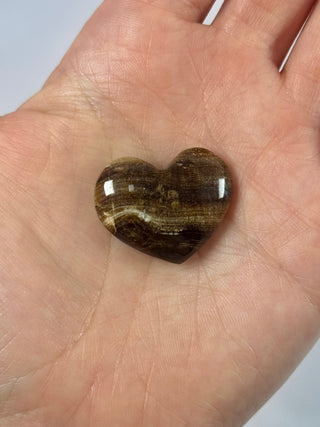 CHOCOLATE CALCITE HEART (I) Palmstone The Crystal Avenues 