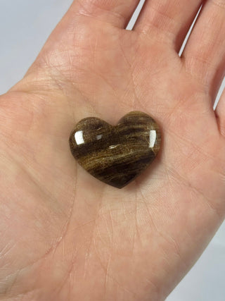 CHOCOLATE CALCITE HEART (I) Palmstone The Crystal Avenues 