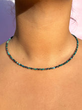 Indlæs billede til gallerivisning CHRYSOCOLLA FACET CHOKER NECKLACE Necklace The Crystal Avenues 
