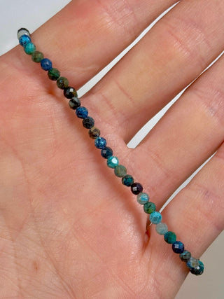 CHRYSOCOLLA FACET STRETCH BRACELET Bracelet The Crystal Avenues 