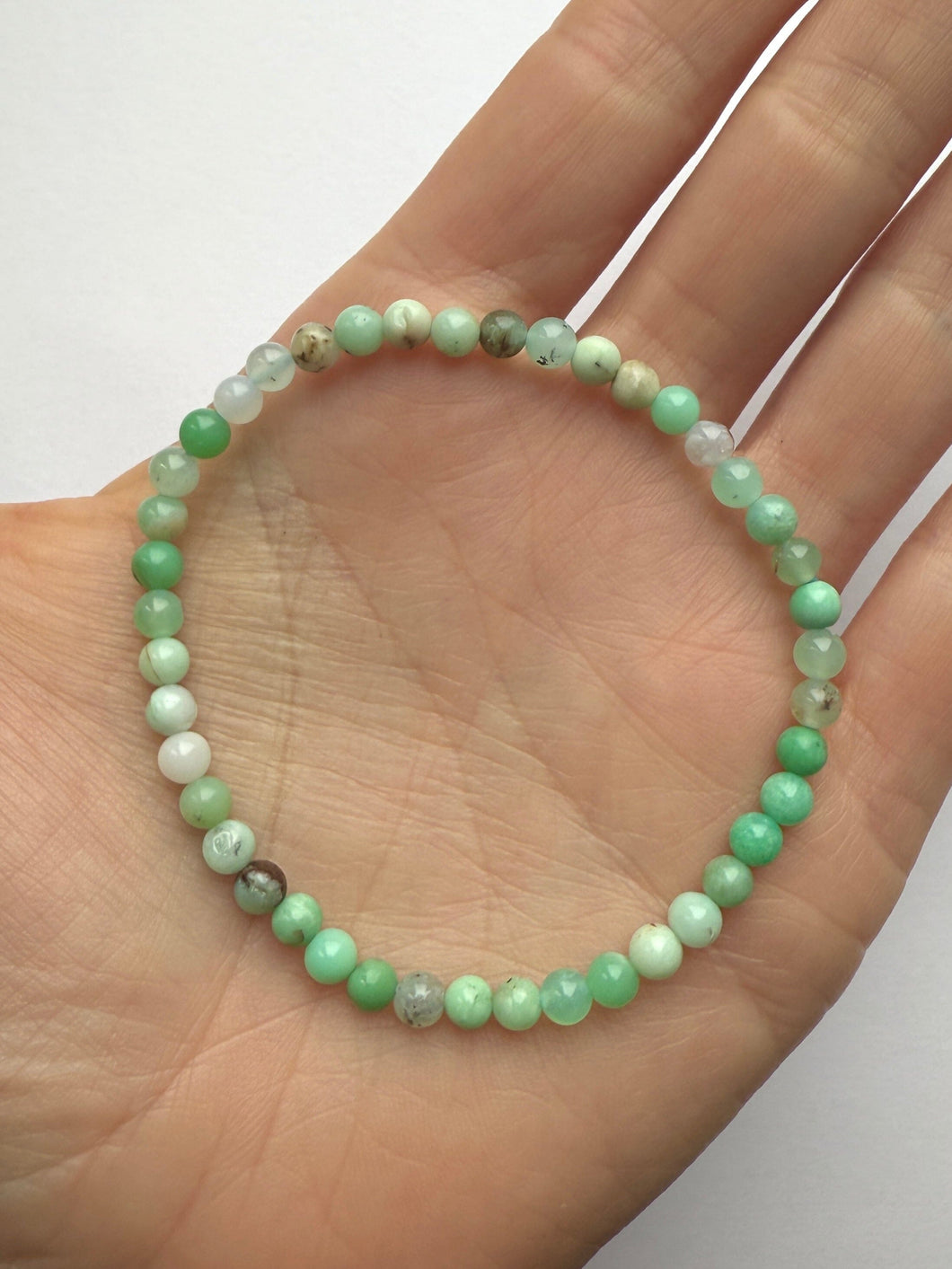 CHRYSOPRASE BRACELET (4MM) Bracelet The Crystal Avenues 