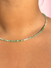 Indlæs billede til gallerivisning CHRYSOPRASE FACET CHOKER NECKLACE Necklace The Crystal Avenues 
