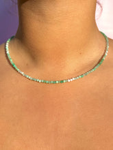 Indlæs billede til gallerivisning CHRYSOPRASE FACET CHOKER NECKLACE Necklace The Crystal Avenues 
