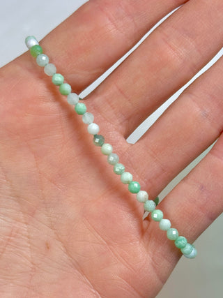 CHRYSOPRASE FACET STRETCH BRACELET Bracelet The Crystal Avenues 