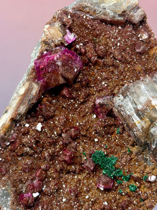 Cobaltoan Calcite on Dolomite – Kolwezi, DR Congo (1) Cluster The Crystal Avenues 