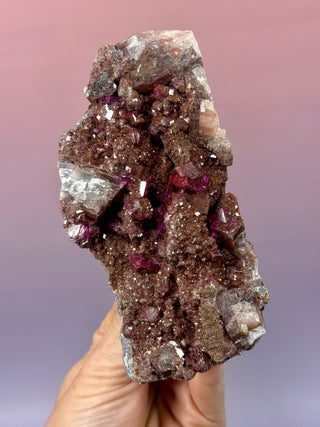 Cobaltoan Calcite on Dolomite – Kolwezi, DR Congo (2) Cluster The Crystal Avenues 