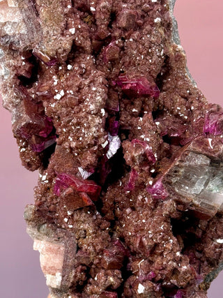 Cobaltoan Calcite on Dolomite – Kolwezi, DR Congo (2) Cluster The Crystal Avenues 