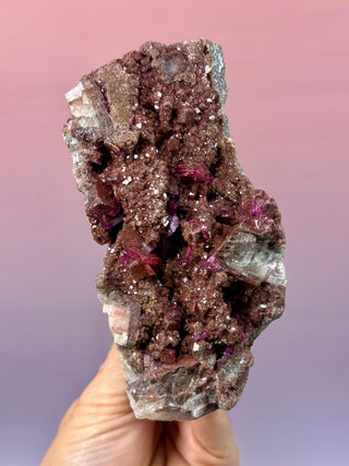 Cobaltoan Calcite on Dolomite – Kolwezi, DR Congo (2) Cluster The Crystal Avenues 