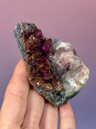 Cobaltoan Calcite on Dolomite – Kolwezi, DR Congo (5) Cluster The Crystal Avenues 