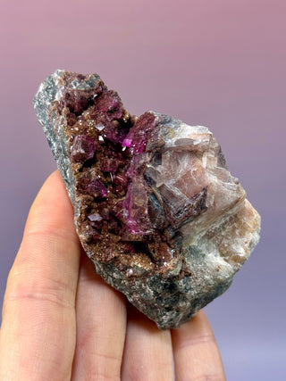 Cobaltoan Calcite on Dolomite – Kolwezi, DR Congo (5) Cluster The Crystal Avenues 