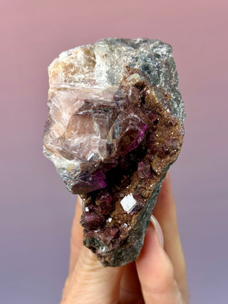 Cobaltoan Calcite on Dolomite – Kolwezi, DR Congo (5) Cluster The Crystal Avenues 