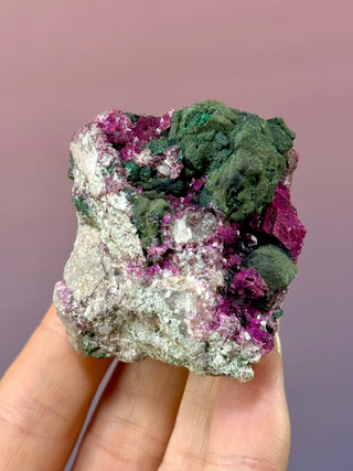 Cobaltoan Calcite on Dolomite – Kolwezi, DR Congo (7) Cluster The Crystal Avenues 