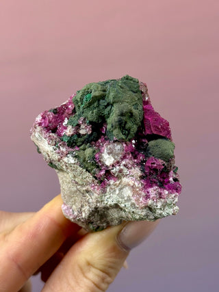 Cobaltoan Calcite on Dolomite – Kolwezi, DR Congo (7) Cluster The Crystal Avenues 