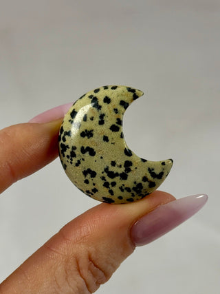 DALMATIAN JASPER MOON CRYSTAL (2) Raw Crystal The Crystal Avenues 