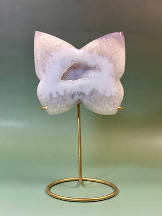 DRUZY AGATE BUTTERFLY - EXCLUSIVE QUALITY (2) The Crystal Avenues 