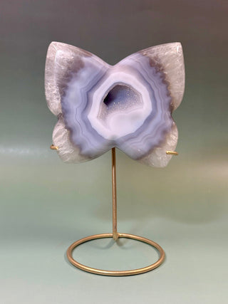 DRUZY AGATE BUTTERFLY - EXCLUSIVE QUALITY (3) The Crystal Avenues 