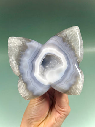 DRUZY AGATE BUTTERFLY - EXCLUSIVE QUALITY (3) The Crystal Avenues 