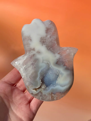 DRUZY AGATE HAMSA - EXCLUSIVE QUALITY (5) The Crystal Avenues 