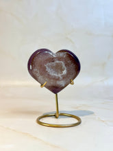 Indlæs billede til gallerivisning DRUZY AGATE HEART - EXCLUSIVE QUALITY (F) The Crystal Avenues 
