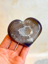 Indlæs billede til gallerivisning DRUZY AGATE HEART - EXCLUSIVE QUALITY (F) The Crystal Avenues 
