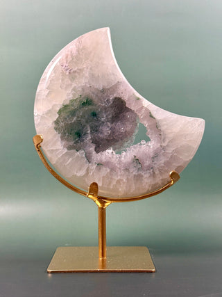 DRUZY AGATE MOON - EXCLUSIVE QUALITY (1) The Crystal Avenues 
