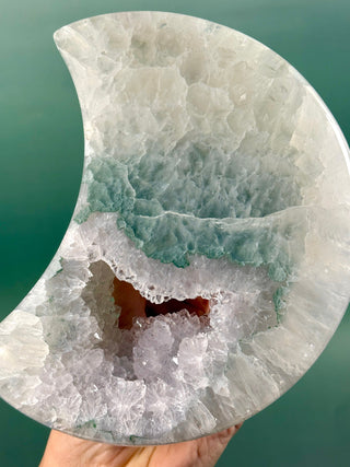 DRUZY AGATE MOON - EXCLUSIVE QUALITY (1) The Crystal Avenues 