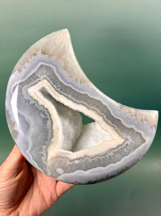 DRUZY AGATE MOON - EXCLUSIVE QUALITY (2) The Crystal Avenues 