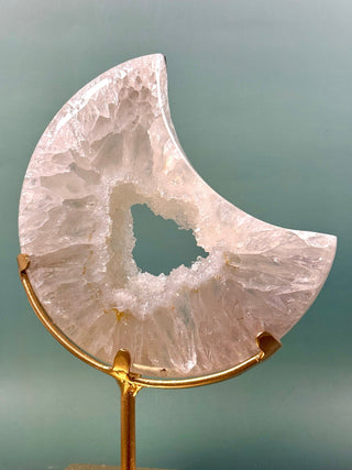 DRUZY AGATE MOON - EXCLUSIVE QUALITY (3) The Crystal Avenues 