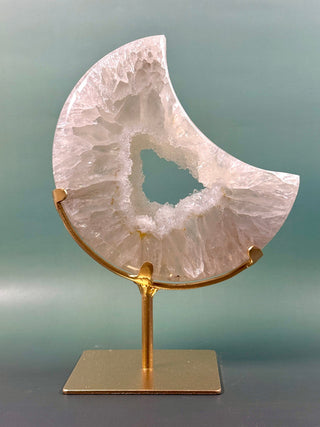 DRUZY AGATE MOON - EXCLUSIVE QUALITY (3) The Crystal Avenues 