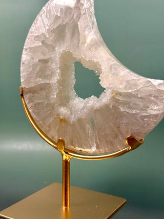 DRUZY AGATE MOON - EXCLUSIVE QUALITY (3) The Crystal Avenues 