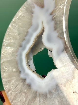 DRUZY AGATE MOON - EXCLUSIVE QUALITY (4) The Crystal Avenues 