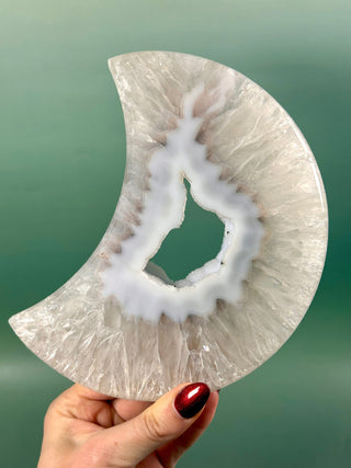 DRUZY AGATE MOON - EXCLUSIVE QUALITY (4) The Crystal Avenues 