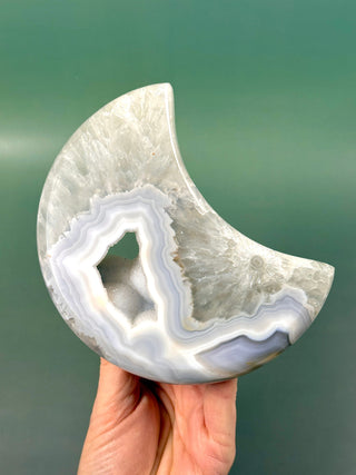 DRUZY AGATE MOON - EXCLUSIVE QUALITY (6) The Crystal Avenues 