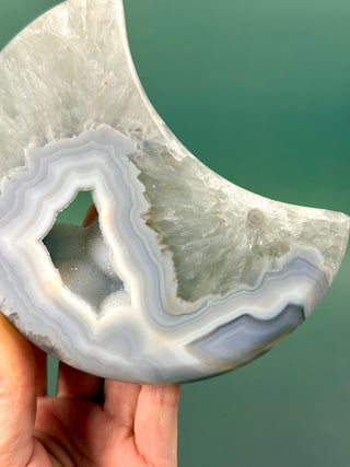 DRUZY AGATE MOON - EXCLUSIVE QUALITY (6) The Crystal Avenues 