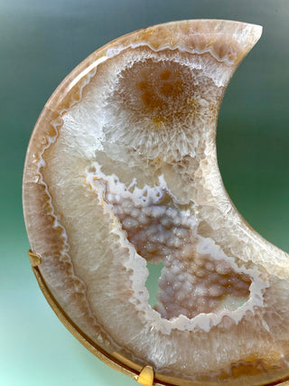 DRUZY AGATE MOON - EXCLUSIVE QUALITY (A) The Crystal Avenues 