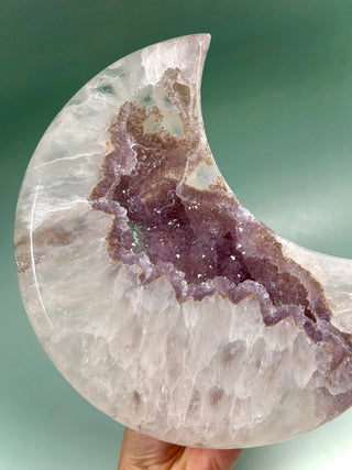 DRUZY AGATE MOON - EXCLUSIVE QUALITY (B) The Crystal Avenues 