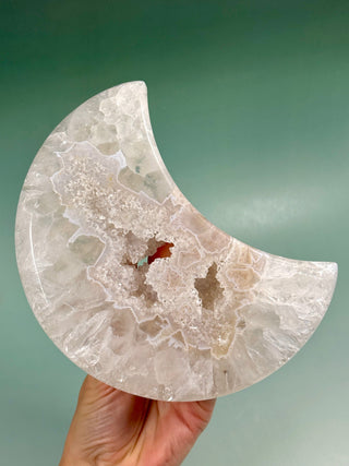 DRUZY AGATE MOON - EXCLUSIVE QUALITY (C) The Crystal Avenues 