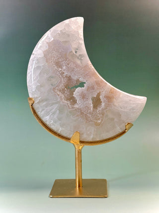 DRUZY AGATE MOON - EXCLUSIVE QUALITY (C) The Crystal Avenues 