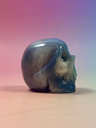 DRUZY AGATE SKULL (3) The Crystal Avenues 