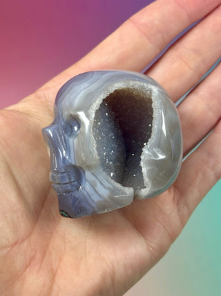 DRUZY AGATE SKULL (3) The Crystal Avenues 