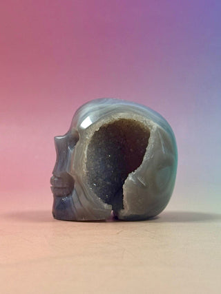 DRUZY AGATE SKULL (3) The Crystal Avenues 