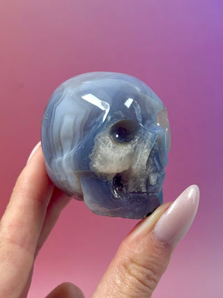 DRUZY AGATE SKULL (3) The Crystal Avenues 